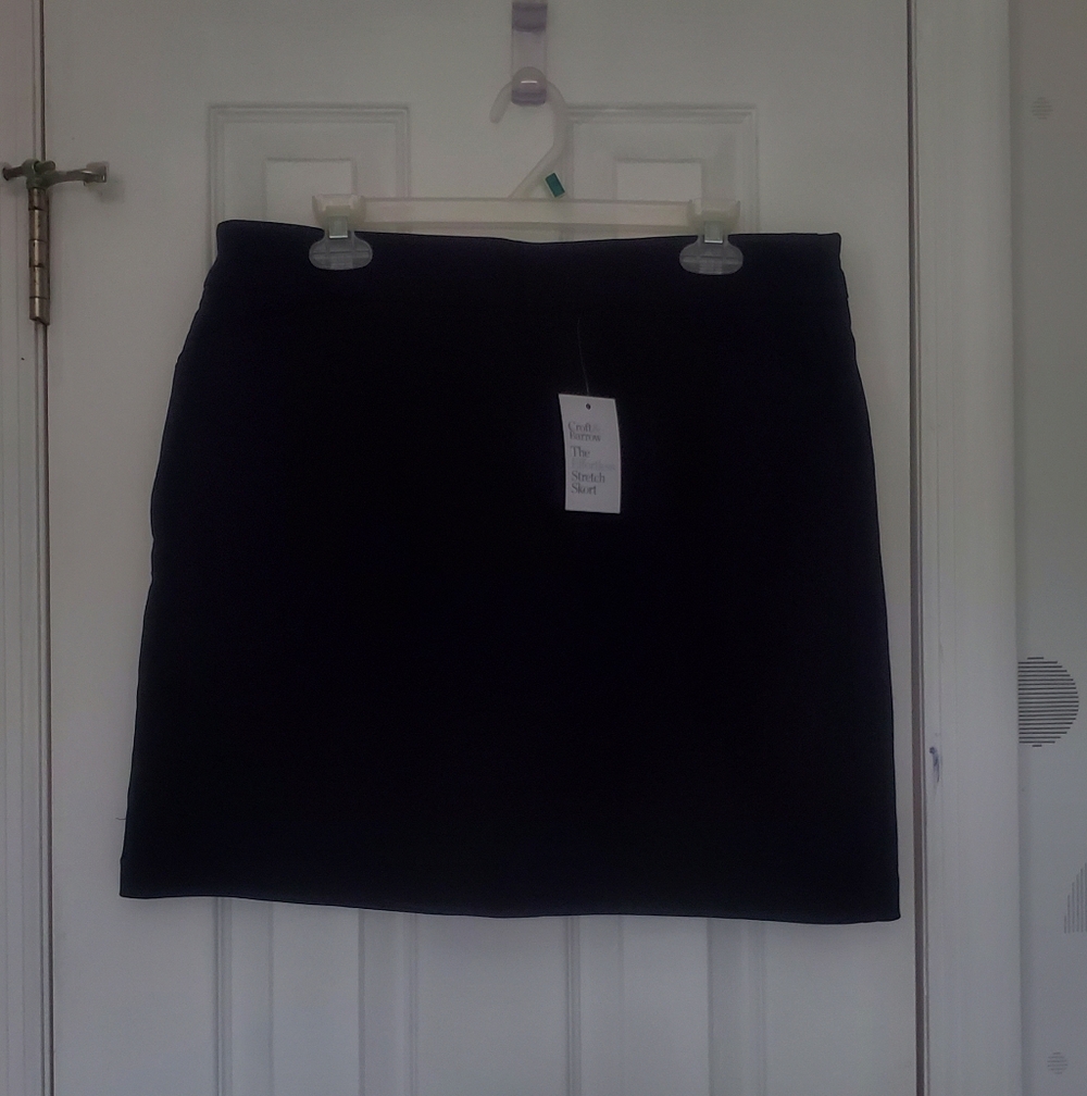croft & barrow Black Mini Skirt — Classic Straight Silhouette